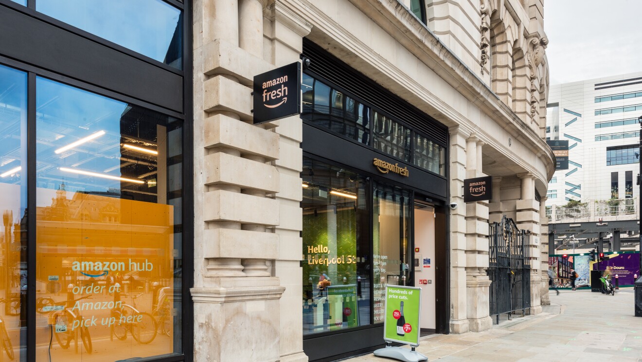 Amazon Fresh store in Liverpool Street