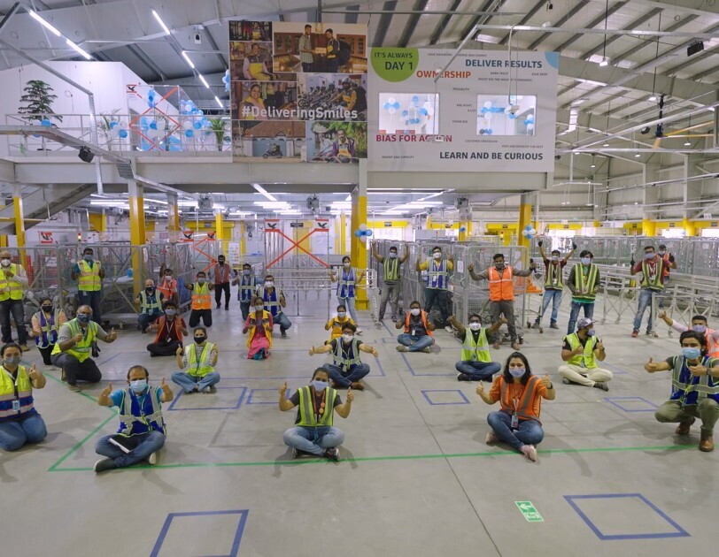 delivery associates prepping up for prime day