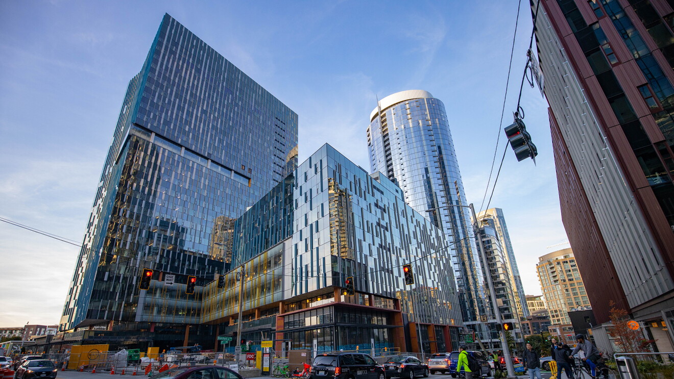 Images from inside the new Mary's Place Family Center being built on Amazon's Seattle campus