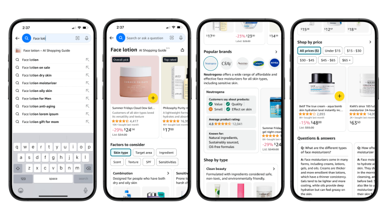 AI shopping guide user experience