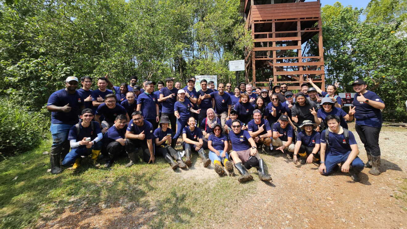 Group photo in nature