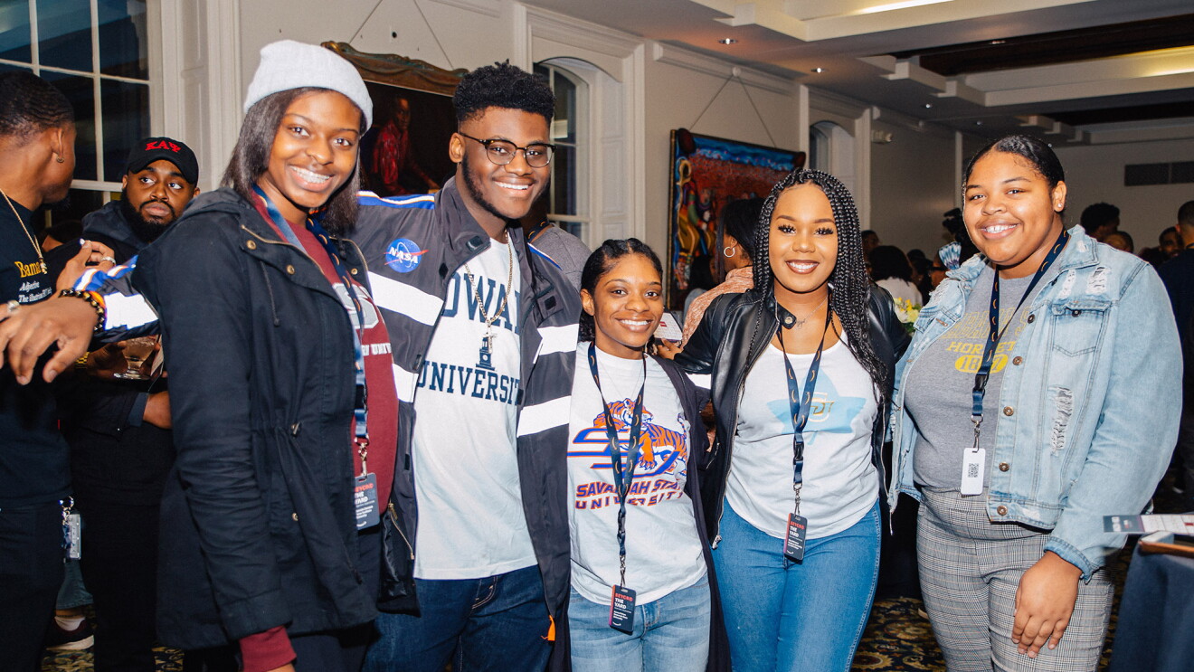 HBCU students at Amazon's "Beyond the yard" event 