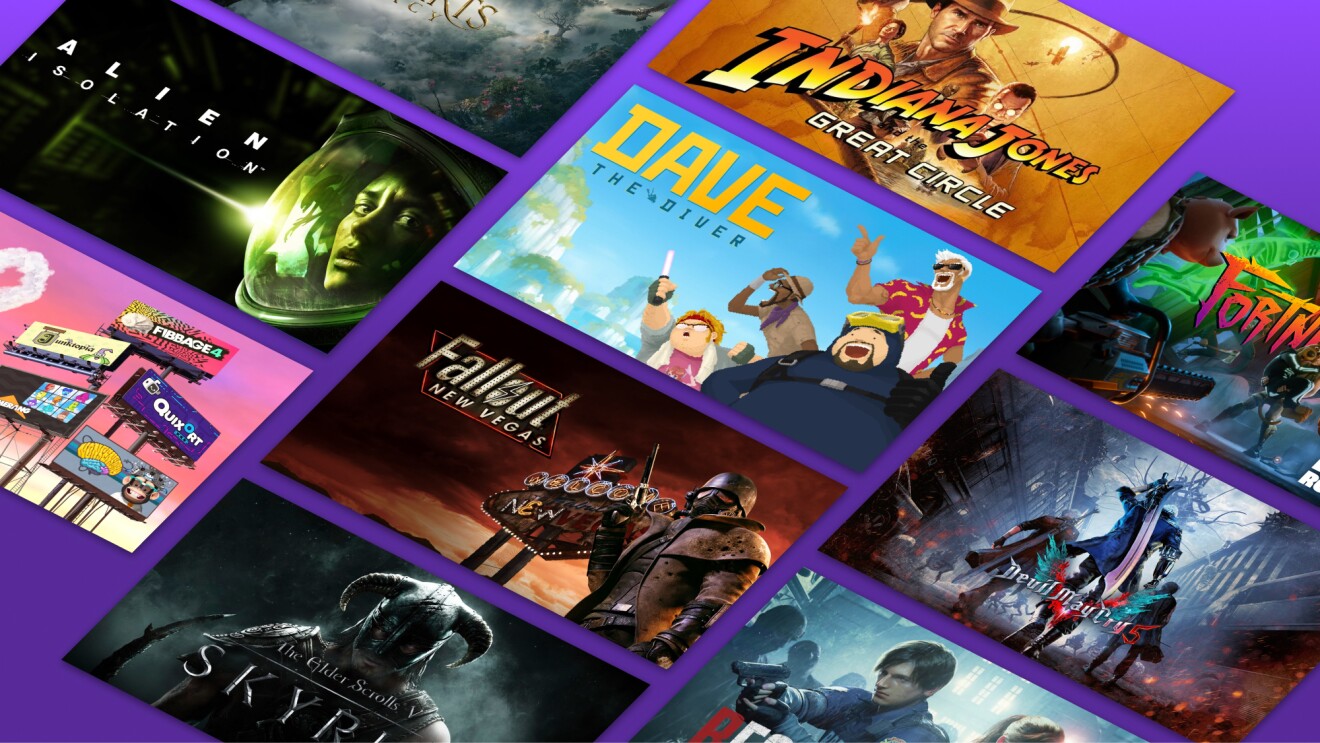 Collage of video game cover art including Alien, Indiana Jones, and Fallout
