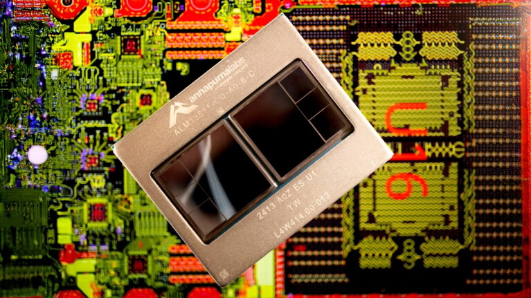 A Trainium2 chip