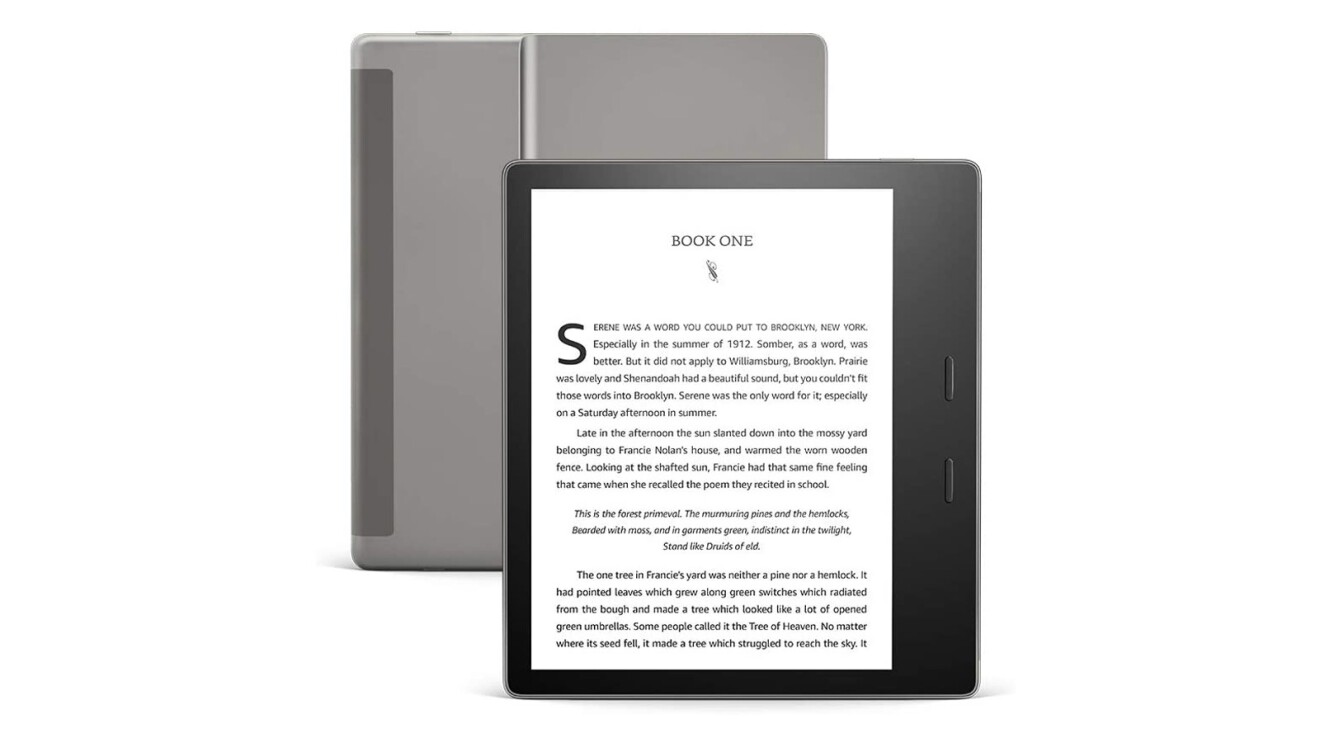 Kindle Oasis e-reader.