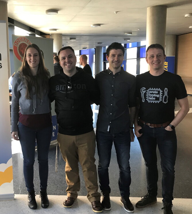 AWS team present during the Open day at the school