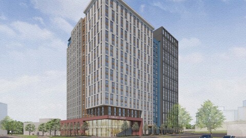 自治领西广场的效果图。