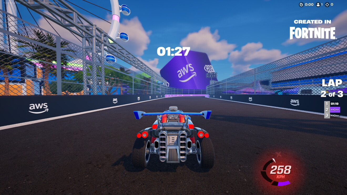 AWS re:Invent Streaming Live in New AWS Fortnite Island