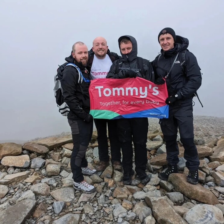 Dan Marsden climbs Mount Snowdon for charity Tommy's