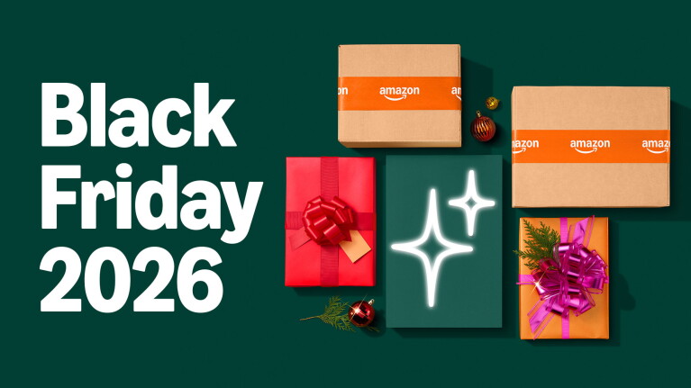 Amazon Black Friday 2026 deals with wrapped gifts and branded box
