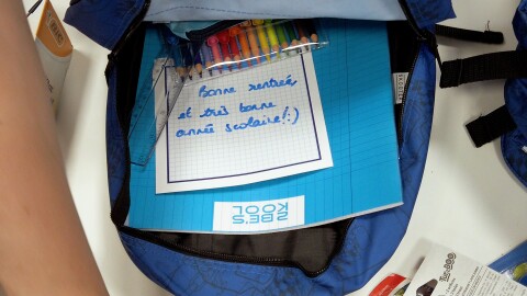préparation image schoolbooks Secours Populaire