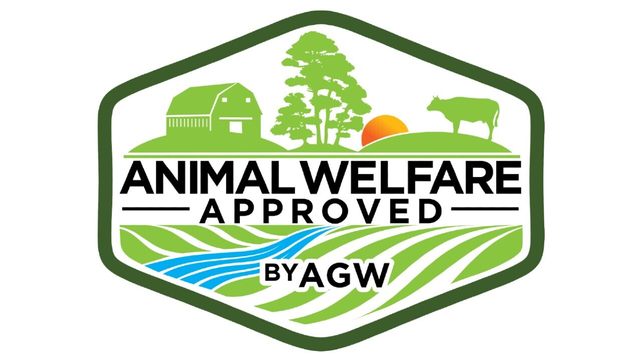 The Animal Welfare Approved by AGW label.