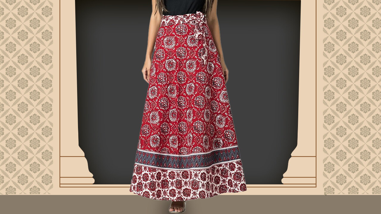 Ajrakh skirt