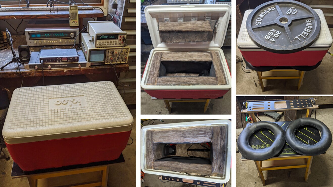 An Amazon empoyee used common household items to continue to innovate for work, from his home.