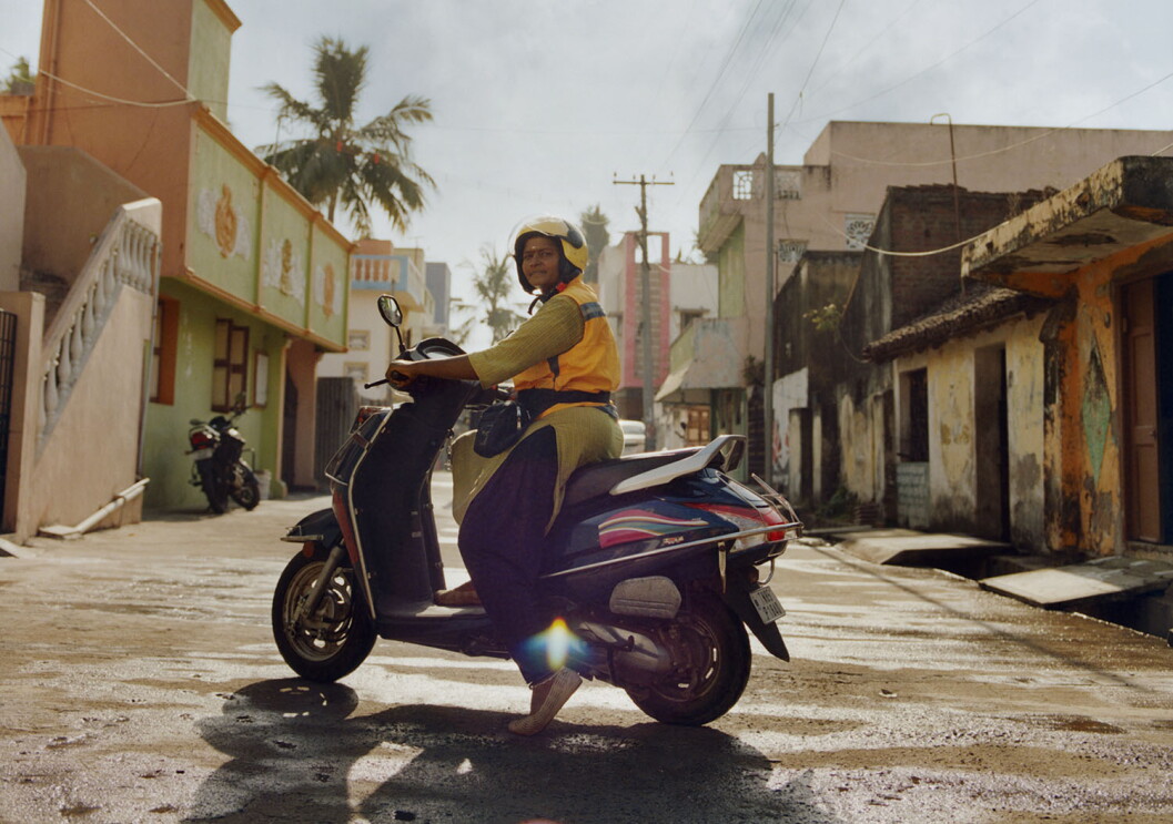 The women of the all-female delivery centers in India.