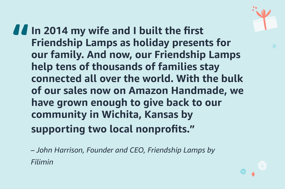 Images of quotes from small business sellers on Amazon.