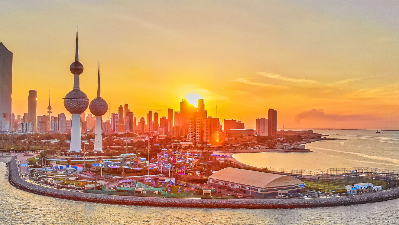 Image of a city on water