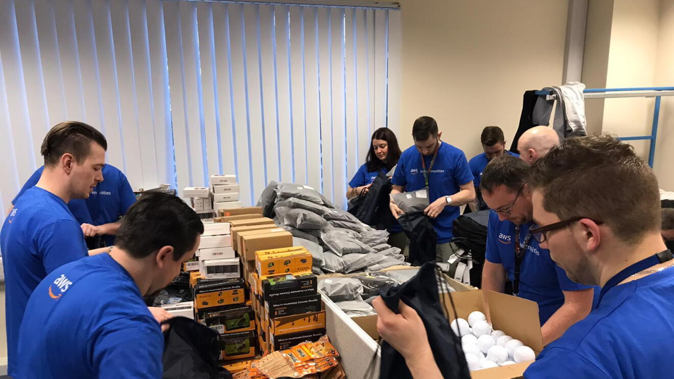 Amazon Web Services volunteers