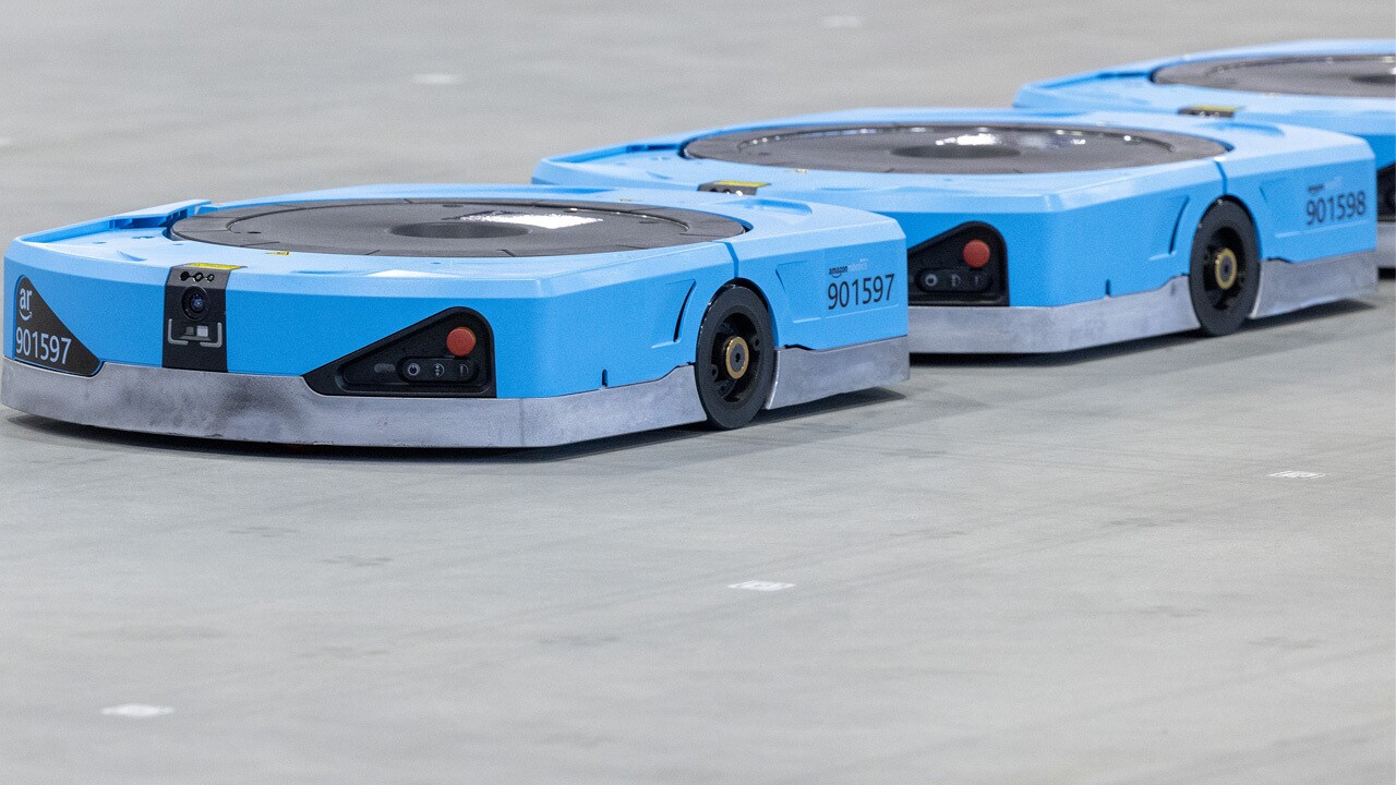 An image of the Amazon robot mentioned in the text.