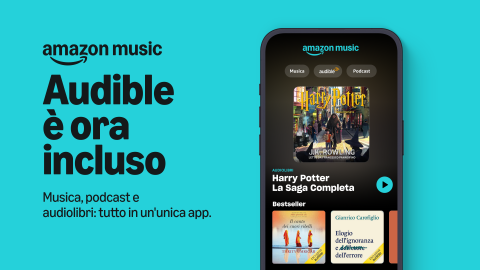 Amazon Music: Audible è ora incluso