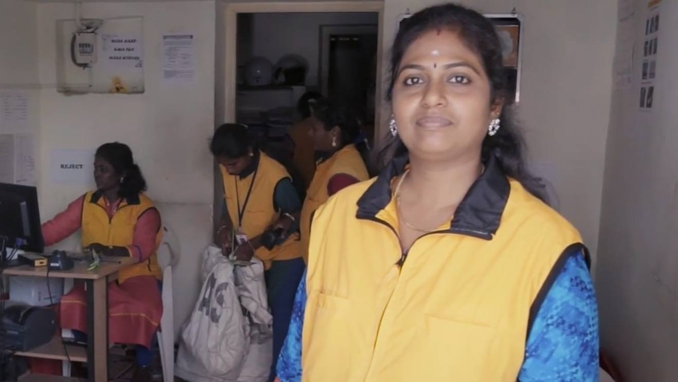 Jamuna Rani, propreitor of Sarini Associates, and a Delivery Service Partner of Amazon