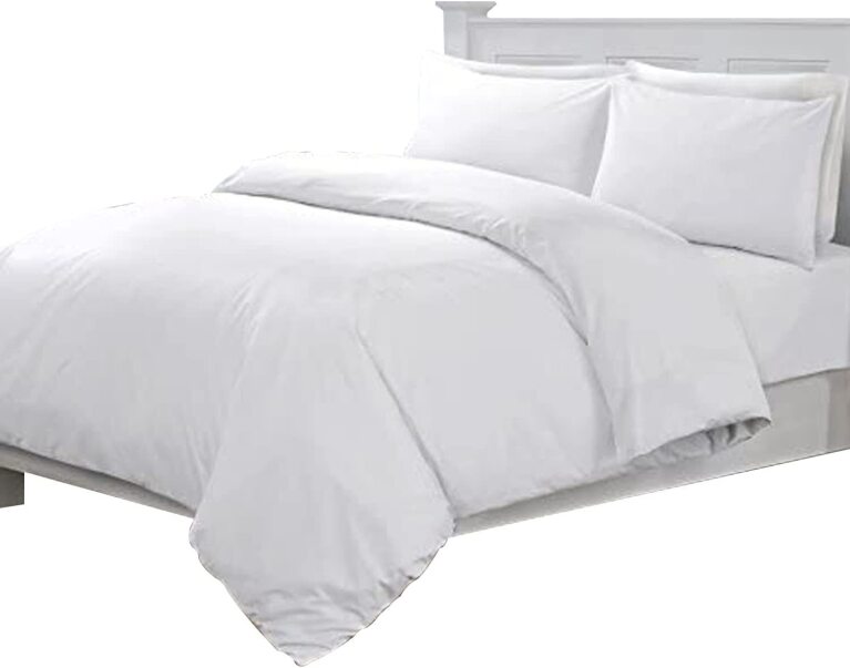 Linens World 200 Thread Count 100% Egyptian Cotton Duvet Quilt Cover Bedding Sets with Pillow cases