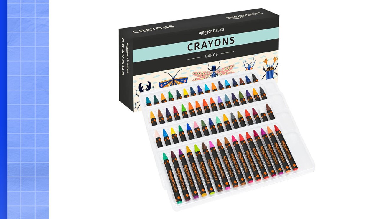 Image of regular crayons. 