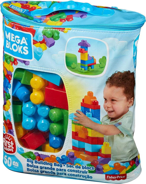 Abbildung des Mega Bloks Bausteinebeutel, erhältlich auf Amazon.de.