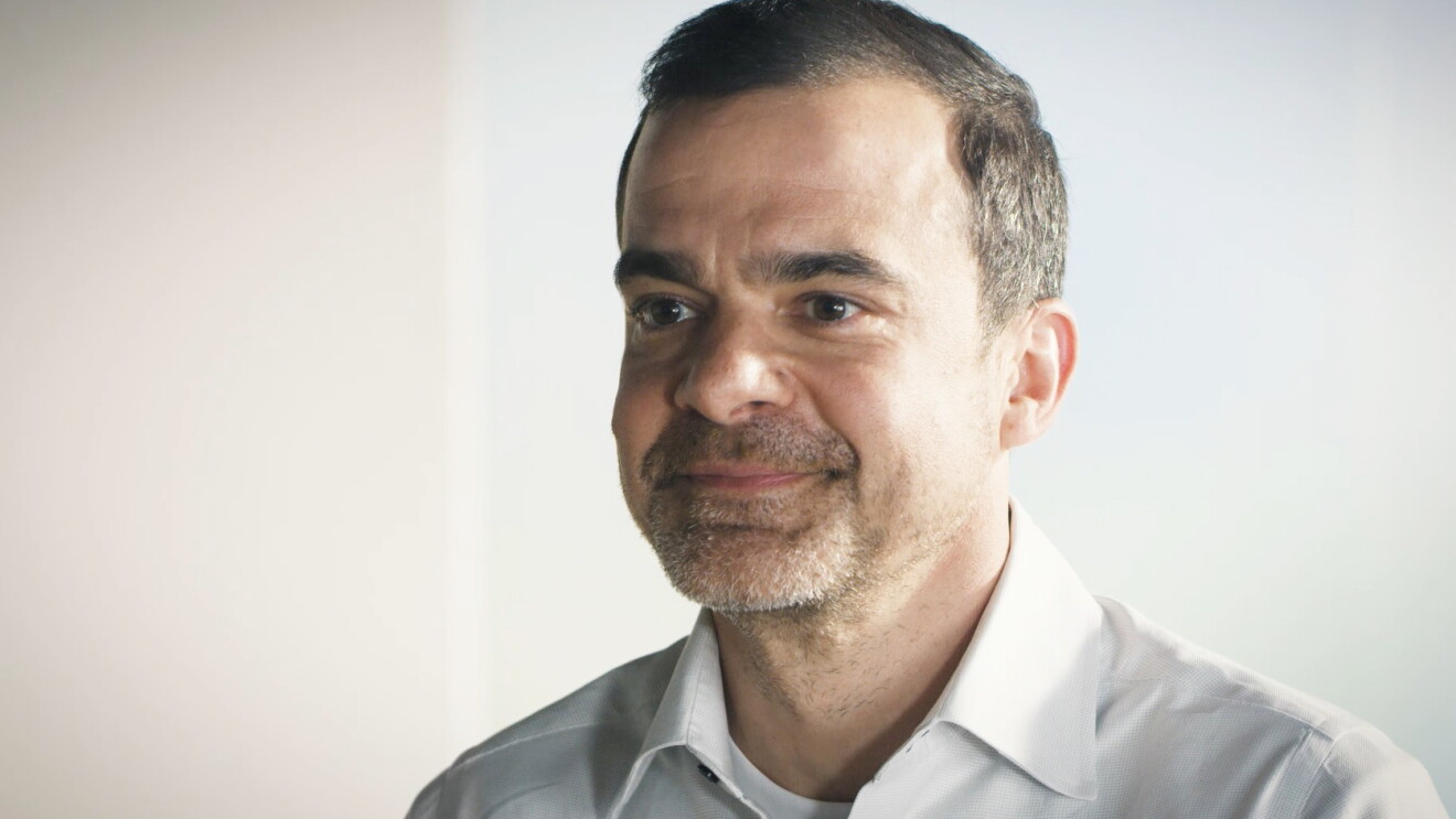 A man smiling