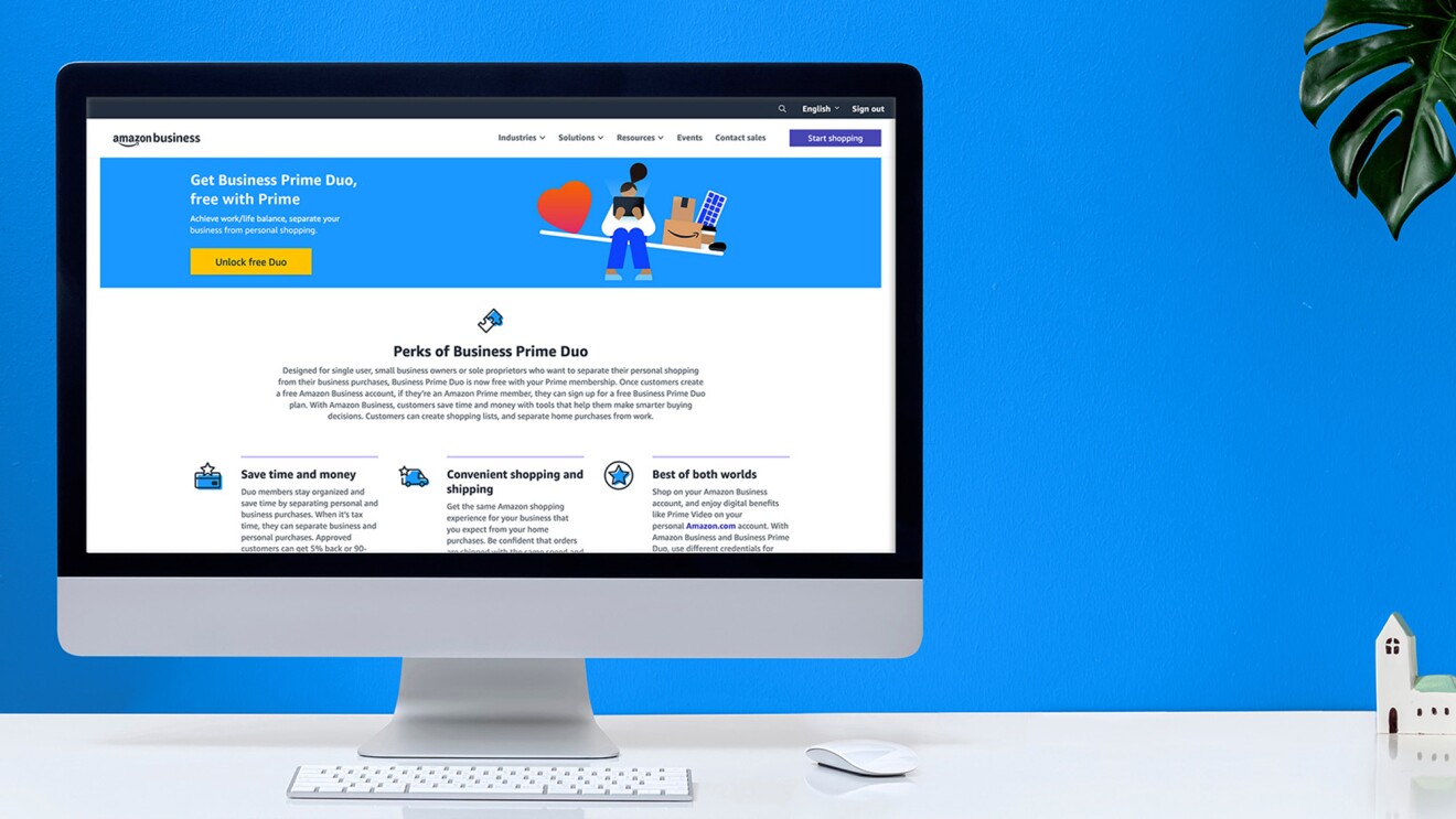 Small business owners can now get free access to Prime delivery when they shop for their businesses on Amazon Business