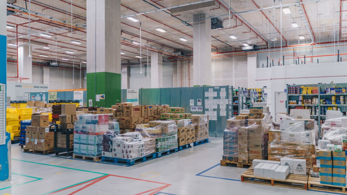 Inbound packages at the fulfillment centre in Singapore