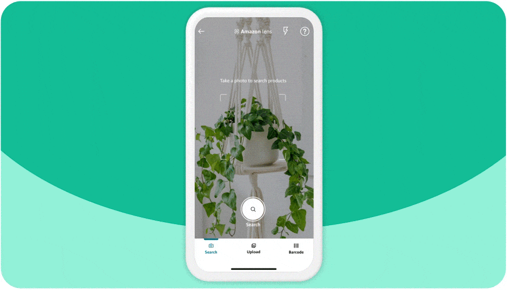 In addition to searching with images in your camera roll, Camera Search allows you to snap a photo while using Amazon Lens