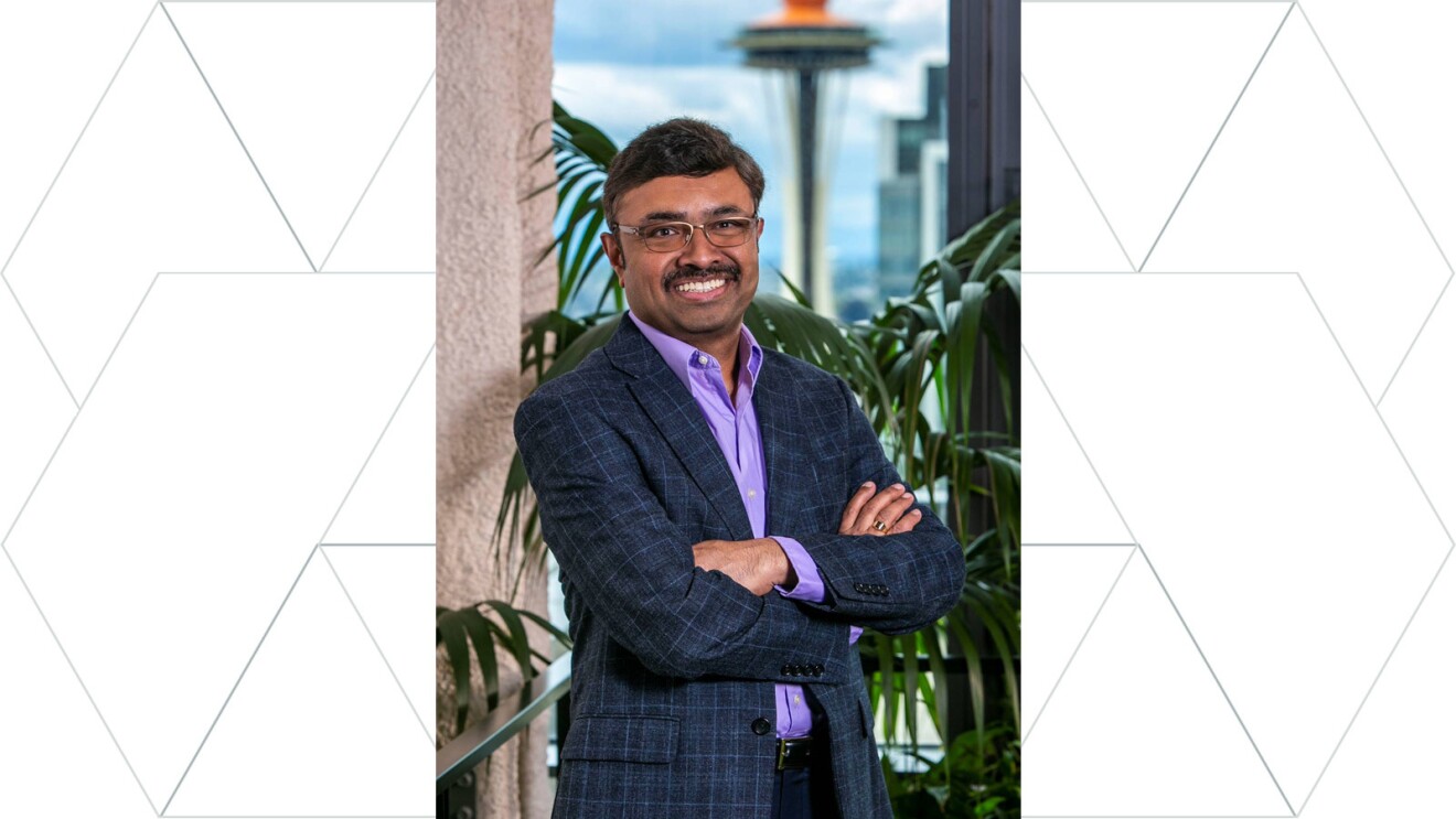 A headshot of Prem Natarajan, VP of Alexa artificial intelligence