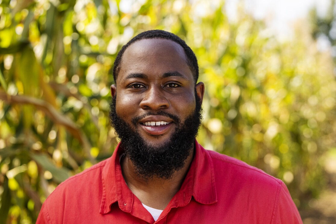 Juwan Page, a man who works at Amazon and also runs his family's multi-generational farm in Mississippi