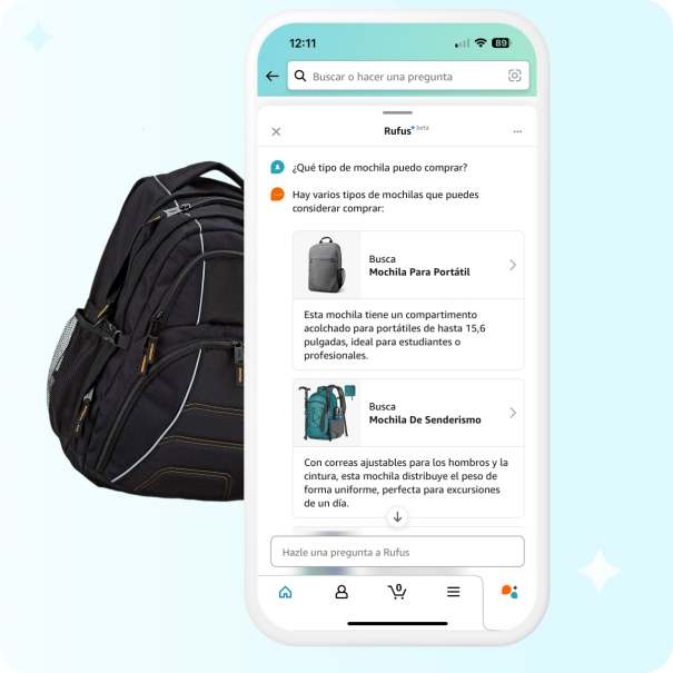 Teléfono con Rufus activado. 