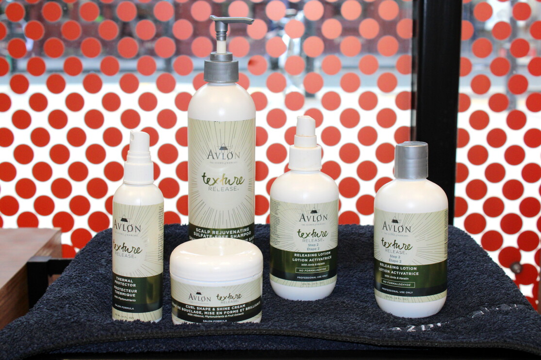 An image of the products used in a texture release 