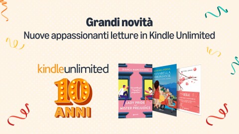 Poster dei 10 anni di Kindle Unlimited