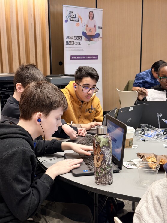kids sitting at table