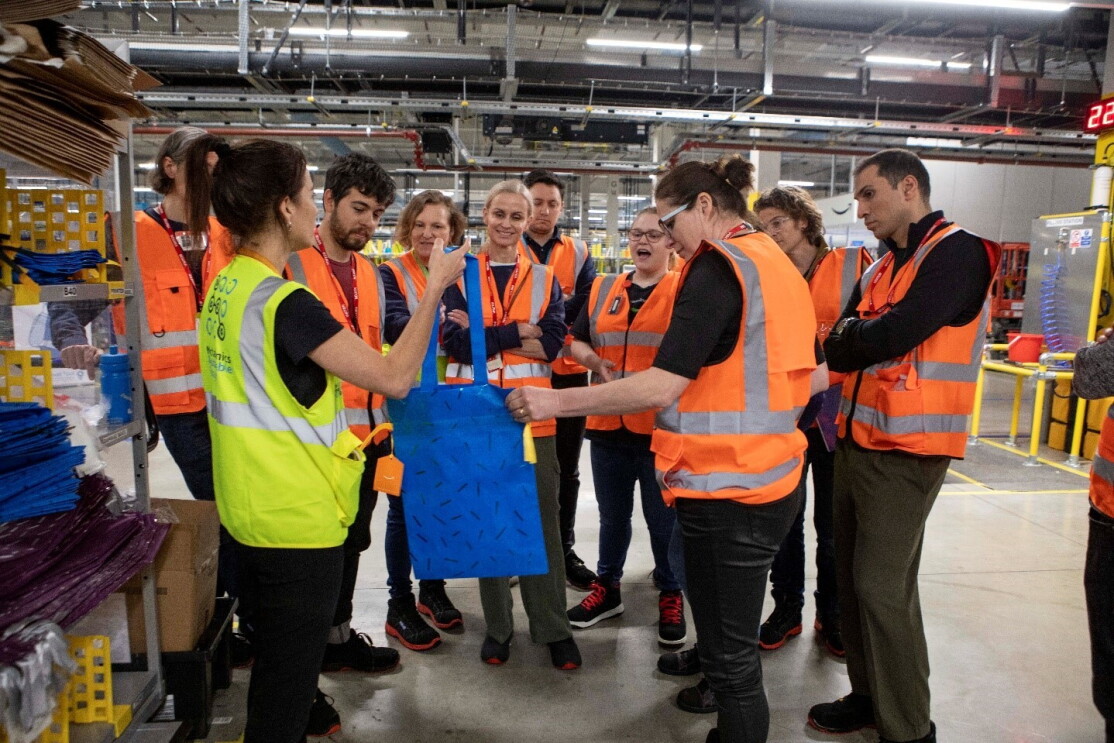 Amazon Sustainability Accelerator 2024. Visita de las start-ups a un centro logístico. 