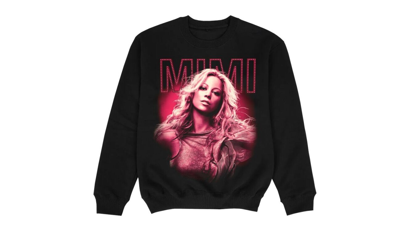 An image of merch from Mariah Carey’s new Las Vegas residency.