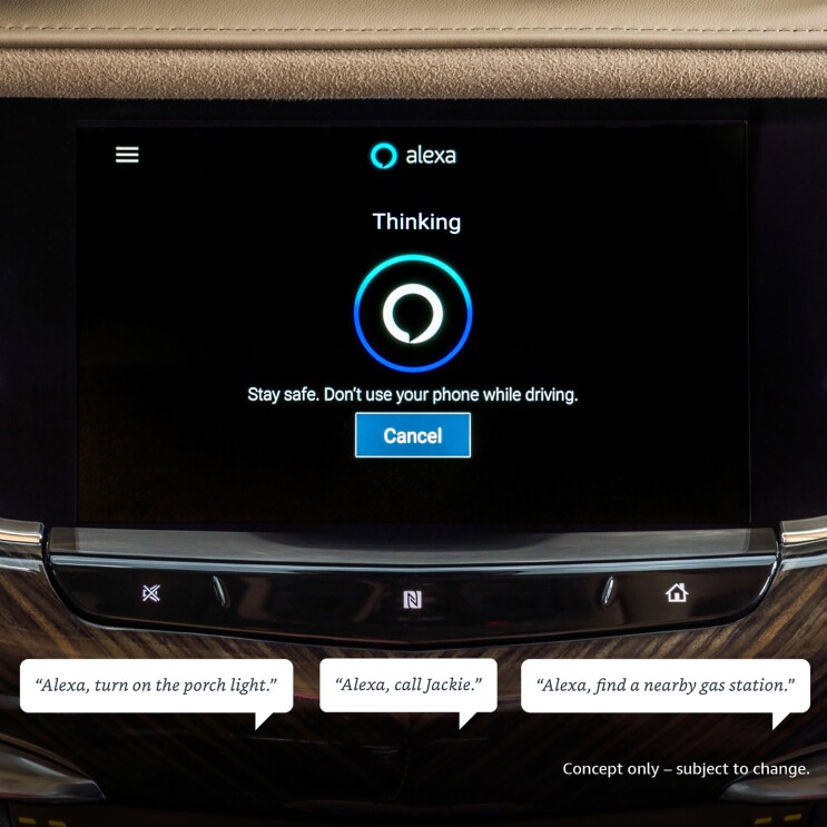 Alexa integration in GM vehicles