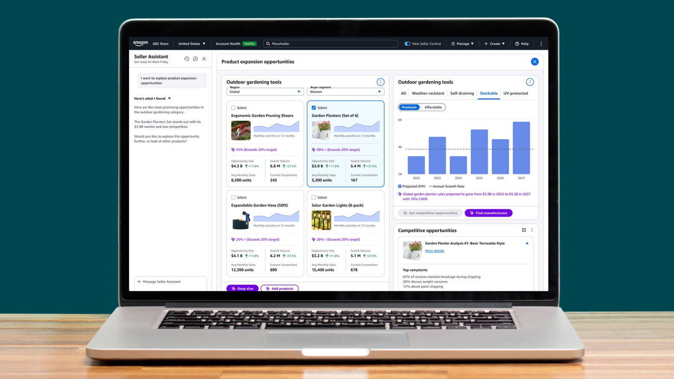 Amazon’s new AI experience helps sellers visualize and grow their business in real time—here's how it works