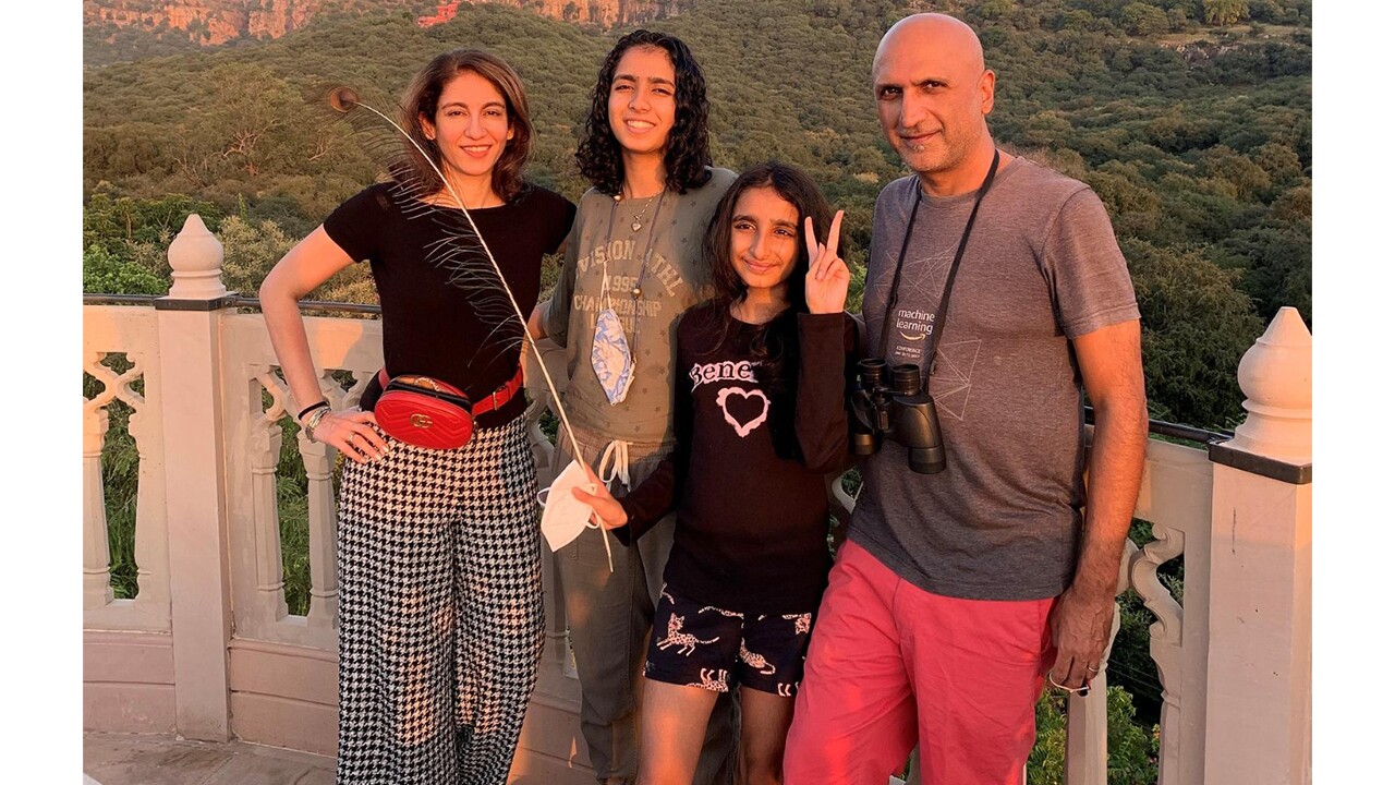 Rajeev Rastogi and his family