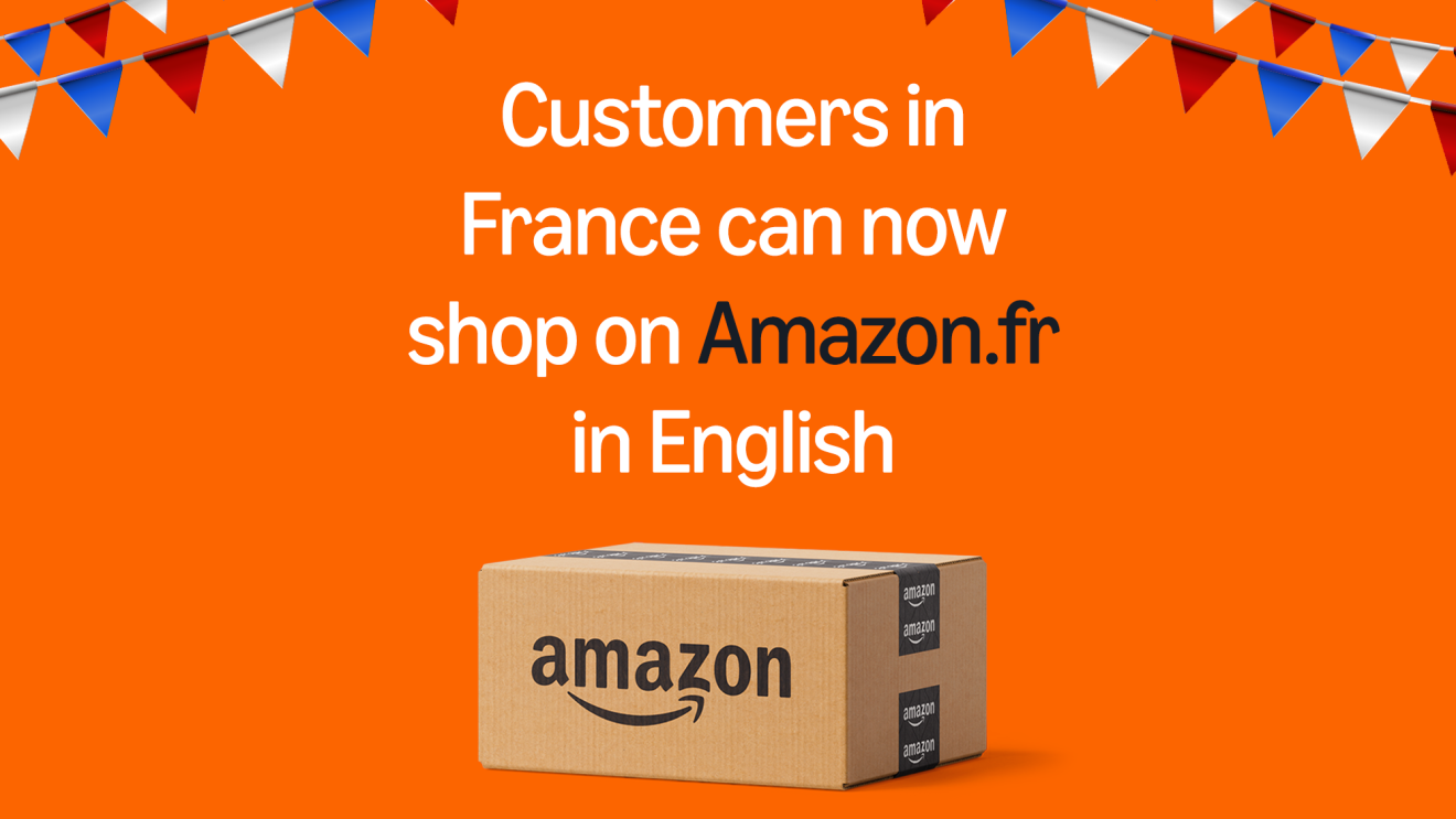 Amazon.fr est désormais disponible en anglais