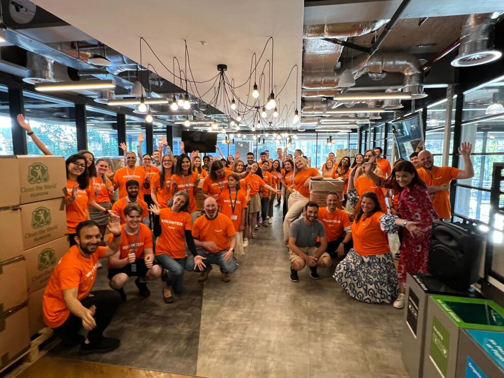 Volunteers at Amazon take part in Global Month of Volunteering