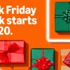 An image that reads "Black Friday Week starts Nov 20" surrounded by wrapped presents