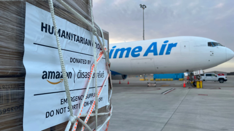 Foto von Amazon Air Frachtflugzeug