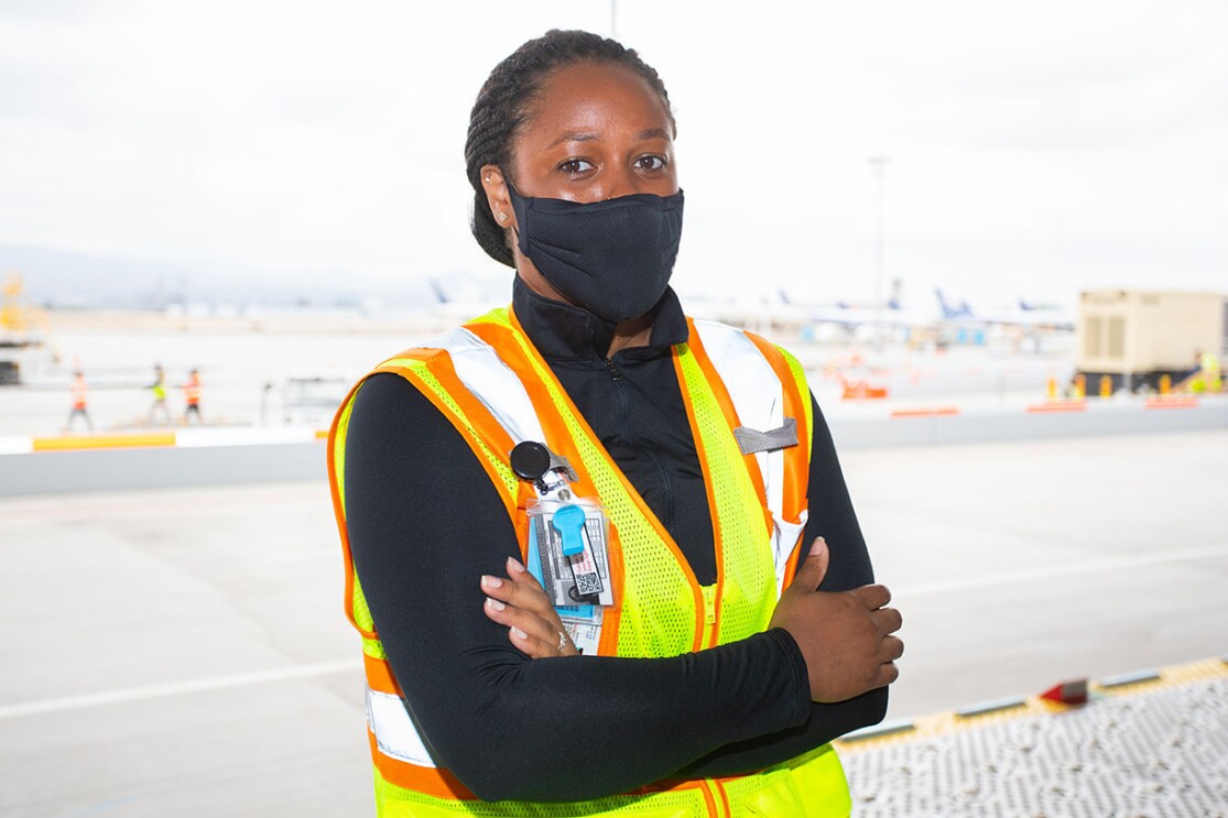 Amazon employees at the new San Bernardino Amazon Air location 