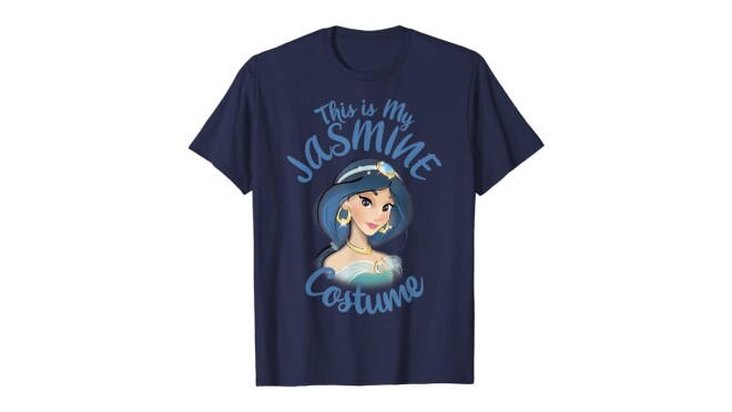 一件印有茉莉公主图案的衬衫,上面写着“这是我的茉莉服装”