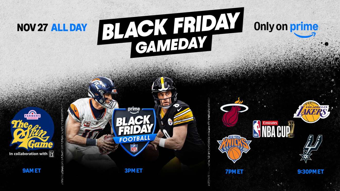 How to watch NFL, NBA, and The Skins Game on Prime Video for Black Friday
